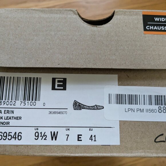 Clarks Leather Ballet Flats 9.5W - Picture 4 of 4